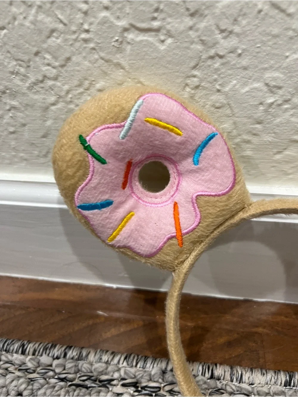 Donut Minnie Mouse Ears - Pink & Brown Plush Ears